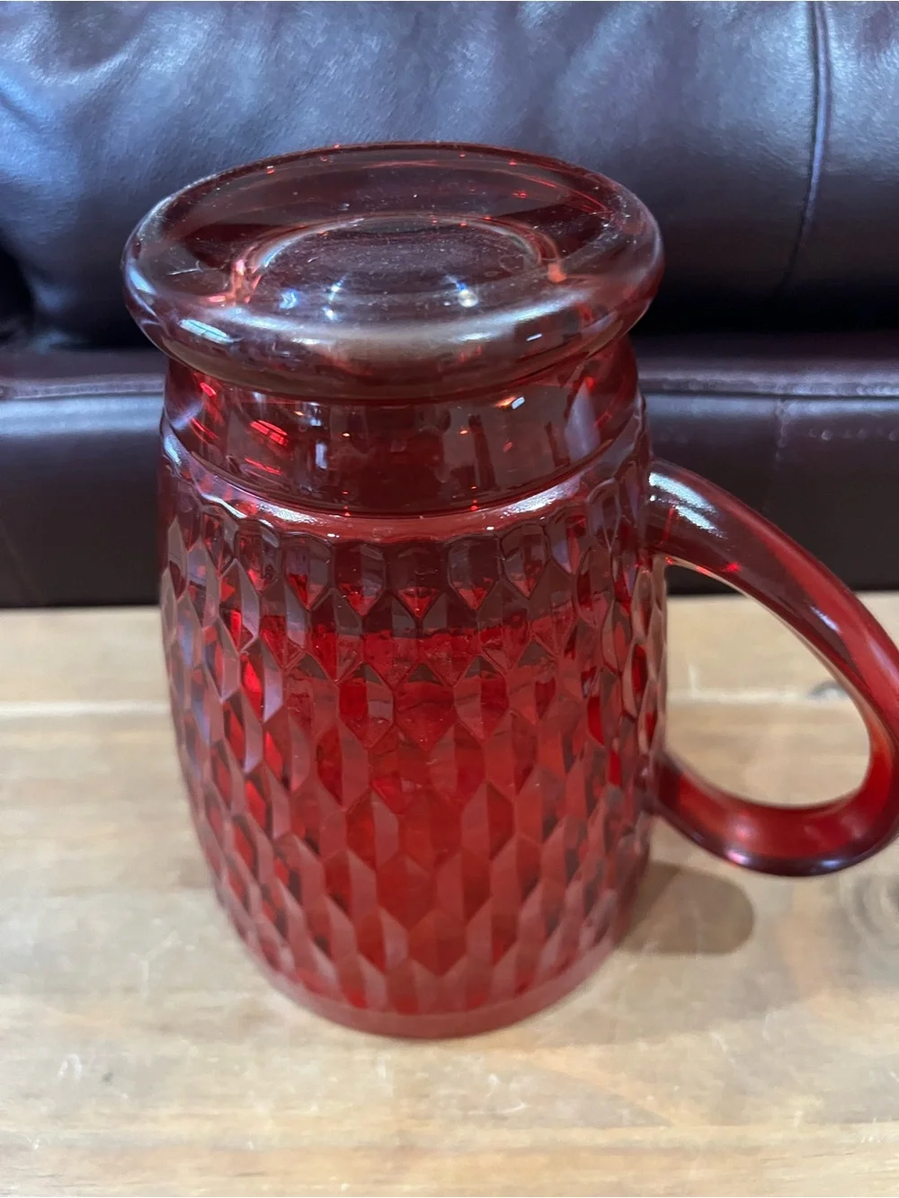 Villeroy & Boch Boston Red collection pitcher. Perfect condition. 36oz.
